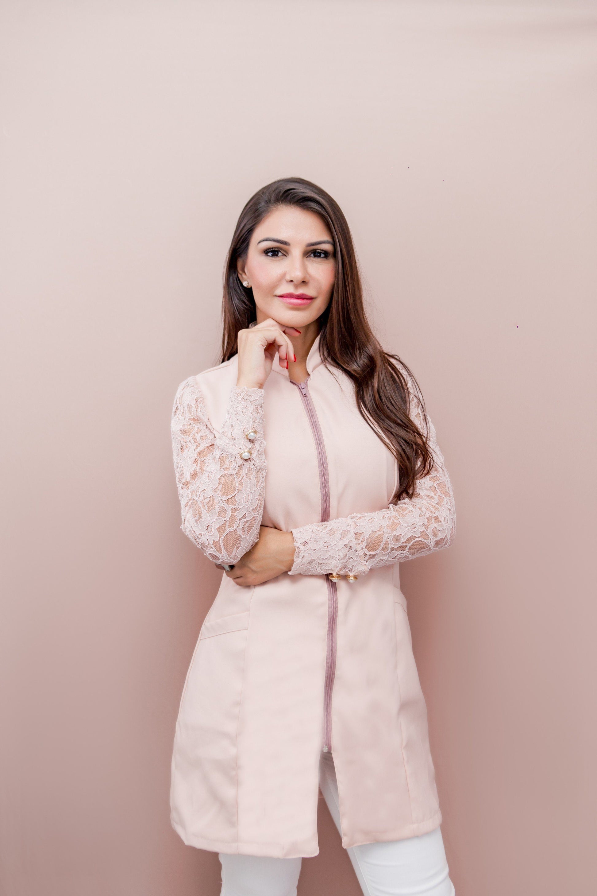 Bata Rosa de Punto Coats & Jackets Gabriela Fortuna