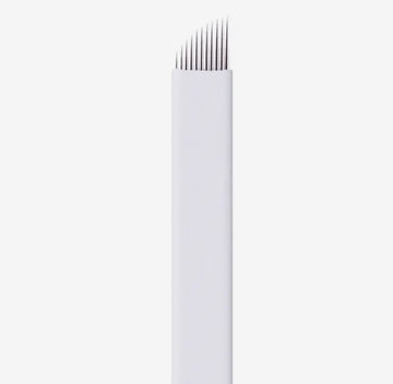 Agujas Microblading - Pack de 5 - Biselada 12 puntas FLEX de 0.2mm